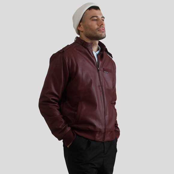 Men's Faux Leather Iconic Racer Jacket - Picture 4 of 5
